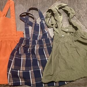 Kids Strappy Dress - Green
